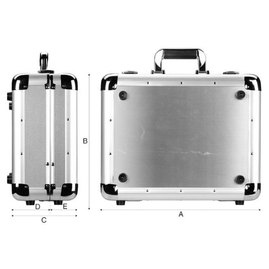 Fervi 0680 valigia in alluminio senza utensili 51x37,5 cm 0680 - dettaglio 2
