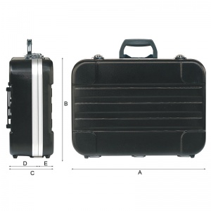Fervi 0682 valigia in abs senza utensili 46x33 cm 0682 - dettaglio 1