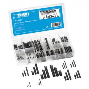 Fervi 0231 assortimento spine elastiche in acciaio 120 pz. 0231 - dettaglio 1