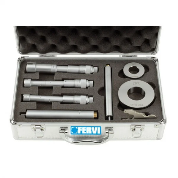 Fervi m019/12/20 assortimento micrometri a tre punte per interni e fori ciechi m019/12/20 - dettaglio 1