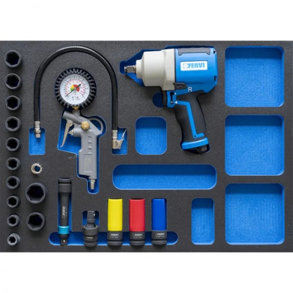 Fervi tm01/052 termoformato con utensili per automotive 19 pz. tm01/052 - dettaglio 1