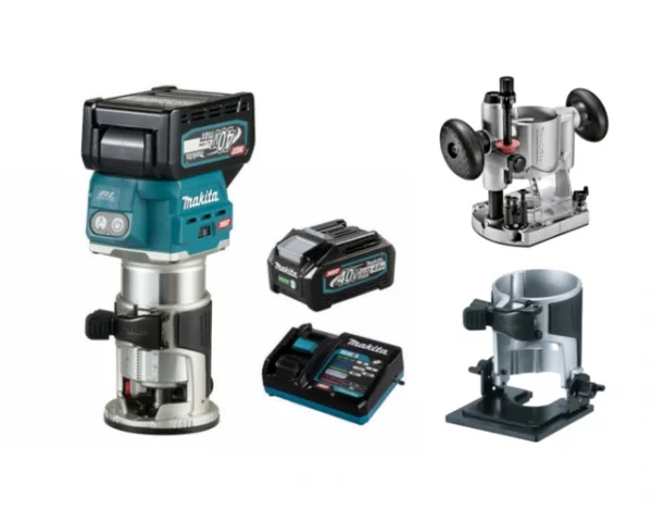 Makita RT001GM205 Rifilatore multifunzione XGT 40 V con due batterie