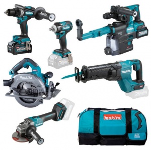 Makita DK0154G602 Set utensili XGT 40 V Brushless con due batterie - DK0154G602