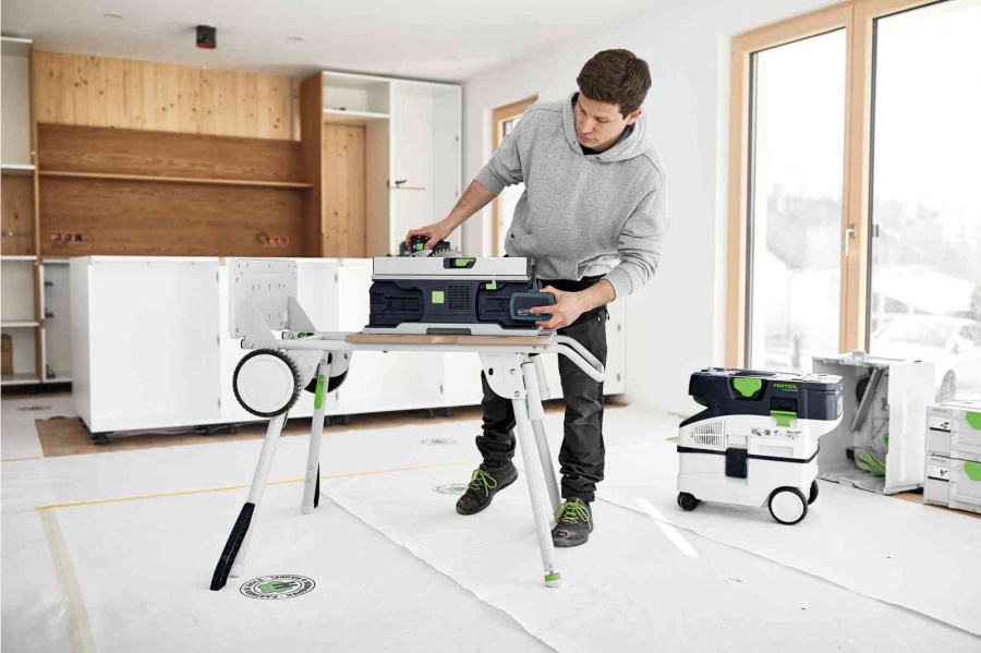 Festool csc sys 50 ebi-set sega circolare da banco a batteria 18 v con carrello 577379 - dettaglio 6