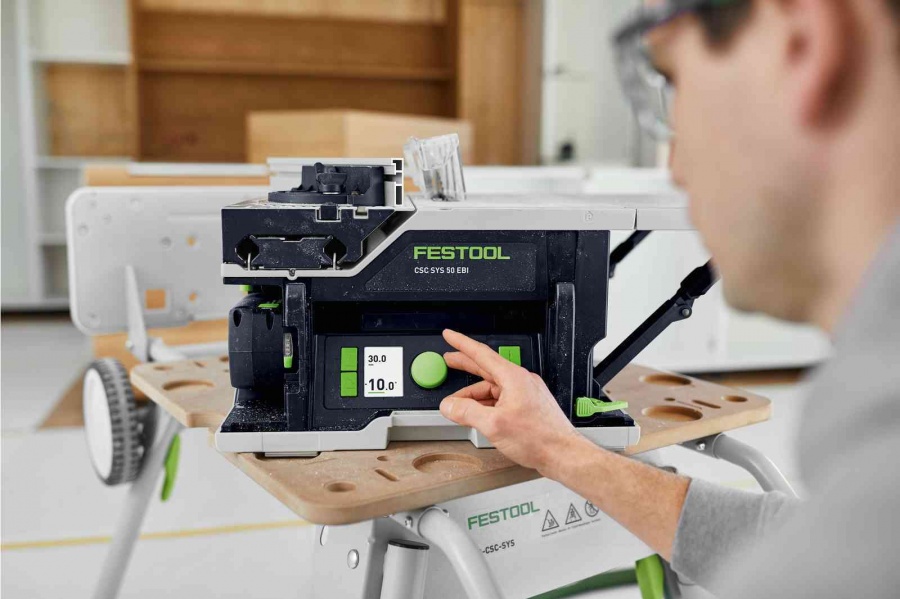 Festool csc sys 50 ebi-set sega circolare da banco a batteria 18 v con carrello 577379 - dettaglio 9