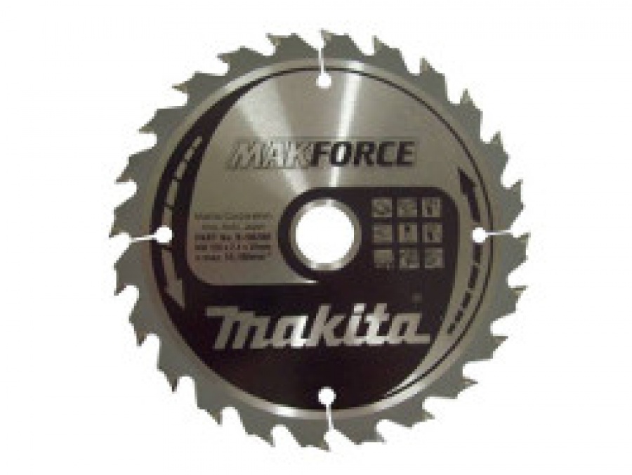 Lama MakForce per Legno per Seghe Circolari Makita art. B-08280 Tipo CSM15024E F.20 Z24 D. mm. 150