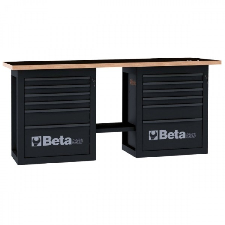 Beta c59b banco da lavoro endurance con doppia cassettiera - dettaglio 2