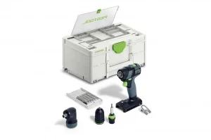 Festool txs 18-basic-set trapano avvitatore 18 v brushless senza batteria con accessori 577335 - dettaglio 1