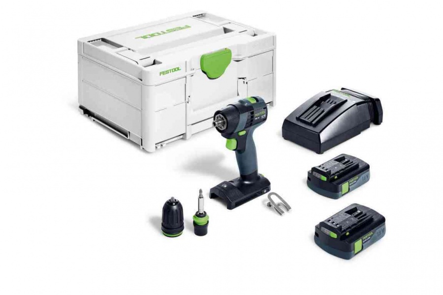 Festool txs 18 c 3,0-plus trapano avvitatore brushless a batteria 18 v 576895 - dettaglio 1