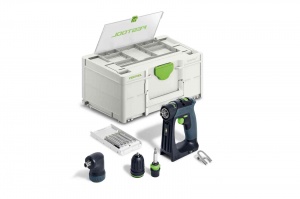 Festool cxs 18-basic-set trapano avvitatore 18 v brushless senza batteria con accessori 577333 - dettaglio 1