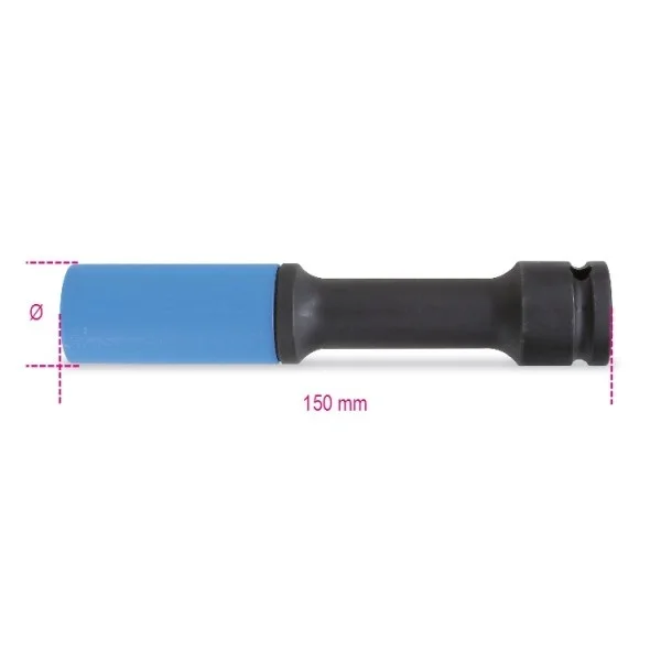 Beta 720LCL Bussola macchina lunga colorata 1/2" per dadi ruote