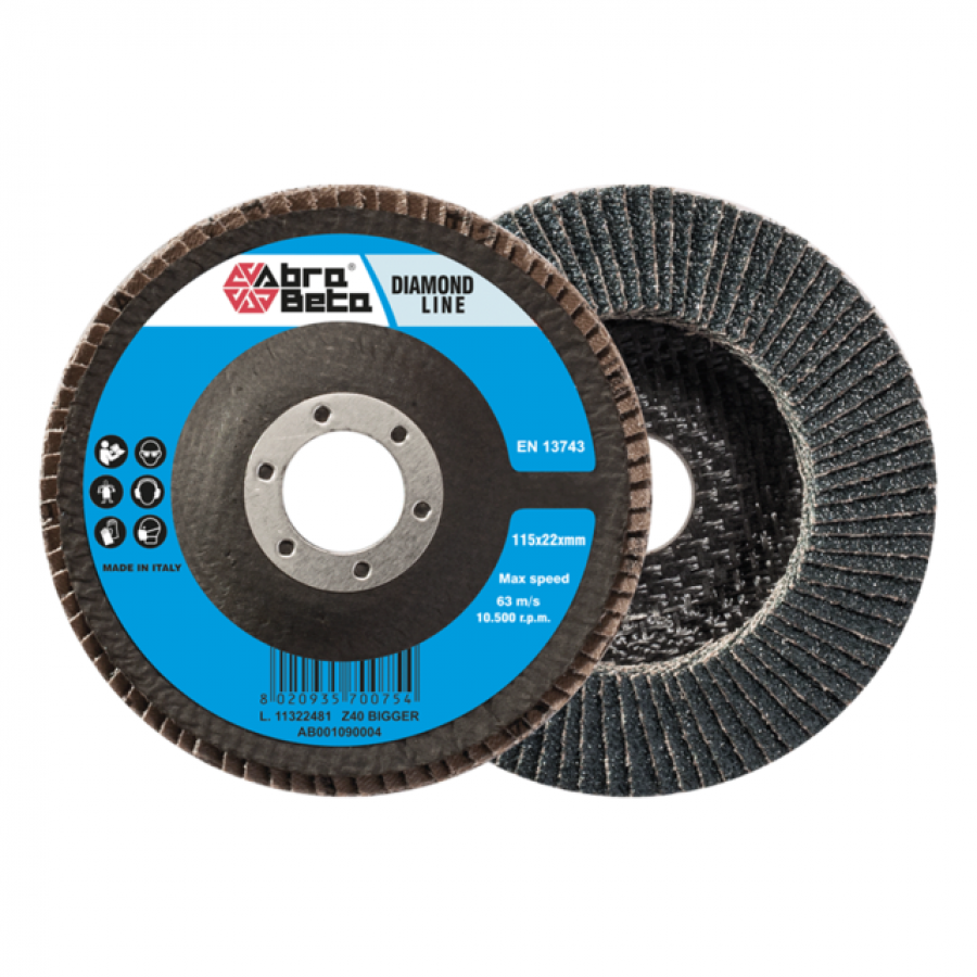 Set Di 10 Dischi Abrasivi In Acciaio Inox A Scomparti, 125 Mm Grana 40 Blu Dischi Lamellari Di Alta Qualita Per Una Molatura Efficiente 90315110 - Foto 11