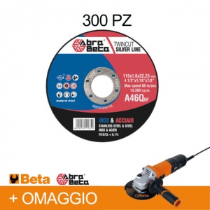 Abra beta ab000300300 dischi a46q centro piano 115 mm 300 pz. e smerigliatrice 750 w - dettaglio 1