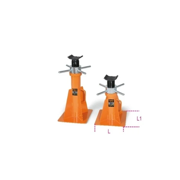 Beta 3010v 680 cavalletto 600 mm serie pesante 20 t regolazione a vite 030100200 - dettaglio 2