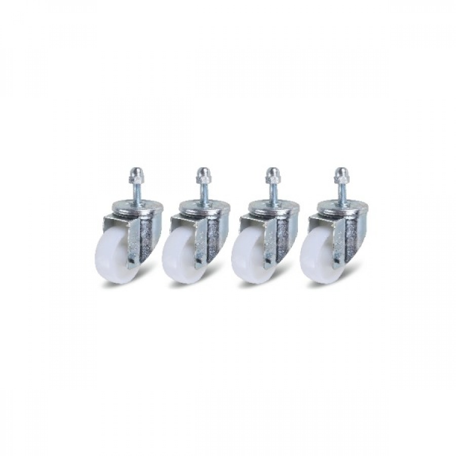 4 Ruote Girevoli A Molla Per Cancelli - Nylon, Portata 199.6 Kg, Adattabile A Terreni Irregolari - 5