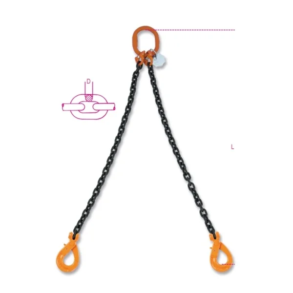 Robur 8092sl d8 pendente sollevamento con ganci self-locking 2 bracci 2,8 t 080920241 - dettaglio 2