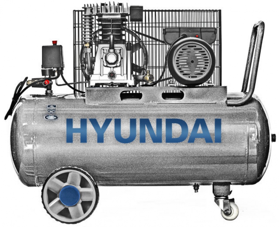 Hyundai 65604 compressore 2200 w lubrificato 100 l - dettaglio 1