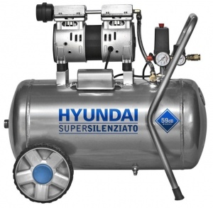 Hyundai 65701 compressore 750 w oil free supersilenziato 50 l - dettaglio 1