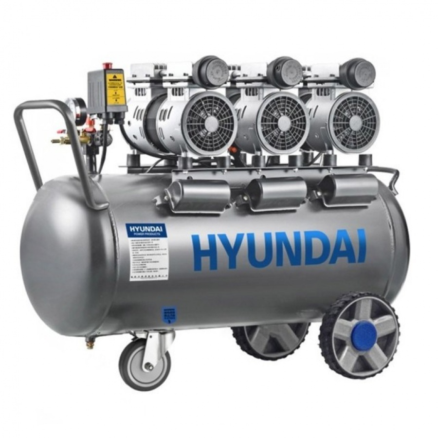 Hyundai 65704 compressore 2250 w oil free silenziato 100 l - dettaglio 1
