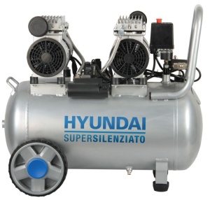 Hyundai 65706 Compressore 1500 W Oil Free silenziato 50 L - 65706