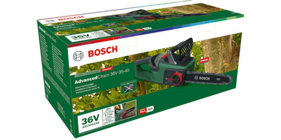 Bosch hobby advancedchain 36v-35-40 motosega brushless 36 v senza batteria - dettaglio 4