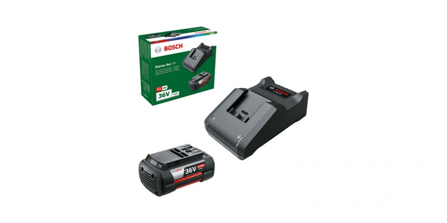 Bosch hobby  starter set 36 v batteria 4,0 ah e caricabatterie - dettaglio 3