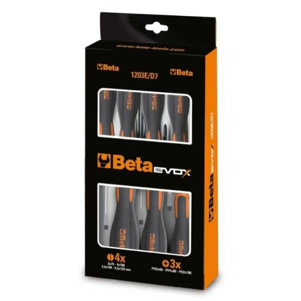 Beta 1203e/d10 serie cacciavite evox intaglio e croce ph 10 pz. 012031010 - dettaglio 1