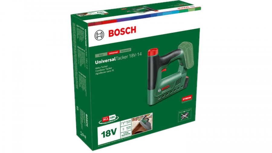 Bosch hobby universaltacker 18v-14 spillatrice a batteria 18 v per graffe e chiodi 06032a7000 - dettaglio 2