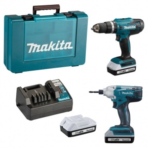 Makita DK18922A01 Set avvitatori a percussione ed impulsi 18 V con batterie - DK18922A01