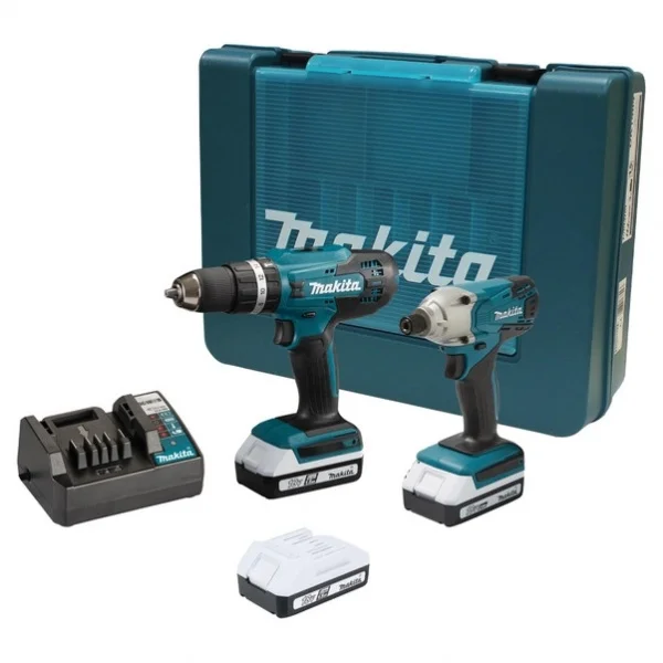 Makita DK18922A01 Set avvitatori a percussione ed impulsi 18 V con batterie - DK18922A01
