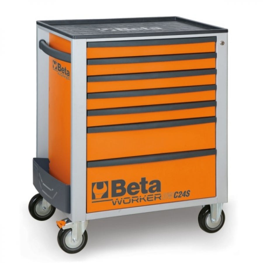 Beta BW 2400S 7/E-M Cassettiera mobile arancione con assortimento in termoformati 309 Pz. - 024006224
