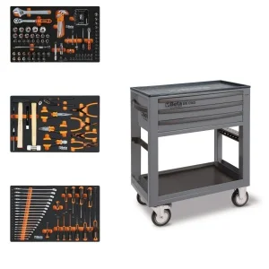 Beta BW 5000S/3M Carrello di servizio grigio con assortimento utensili 189 Pz. - 050006332