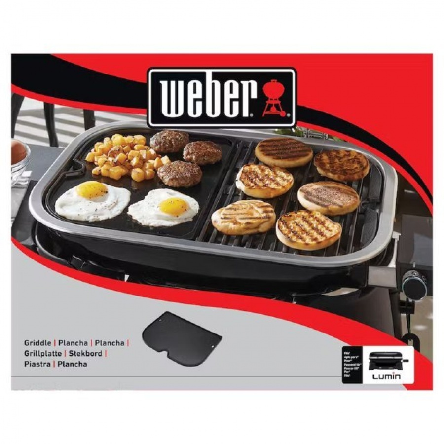 Weber 6612 piastra in ghisa per barbecue lumin - dettaglio 2
