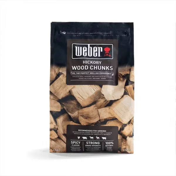 Weber 17619 legna di hickory per affumicatura grandi pezzi 1,5 kg - dettaglio 1