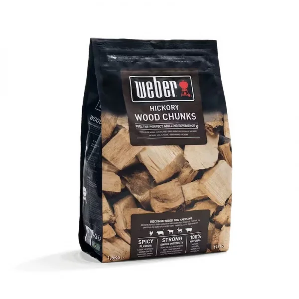 Weber 17619 legna di hickory per affumicatura grandi pezzi 1,5 kg - dettaglio 2
