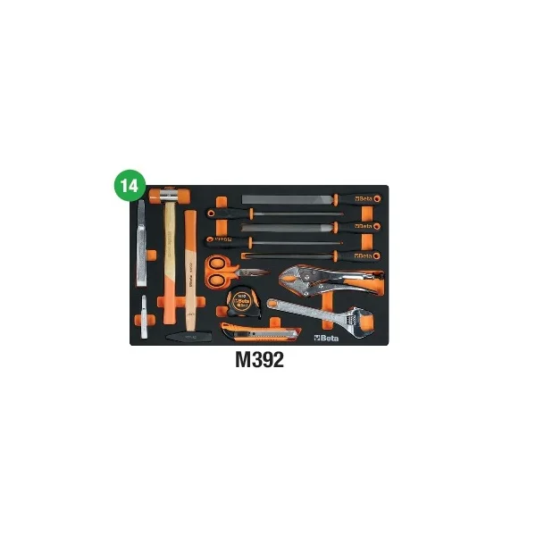 Beta M392 Termoformato morbido con assortimento per industria 14 Pz.