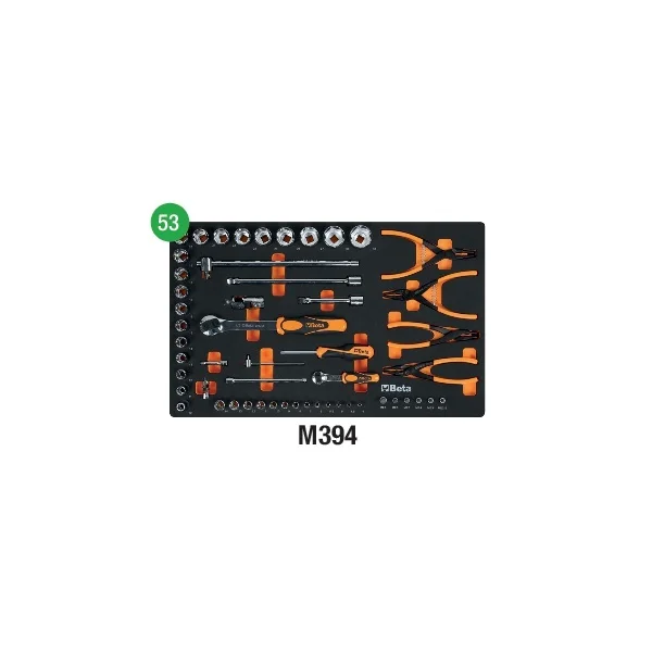 Beta M394 Termoformato morbido con assortimento per industria 53 Pz.