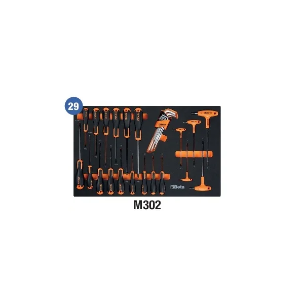 Beta M302 Termoformato morbido con assortimento per automotive 29 Pz.