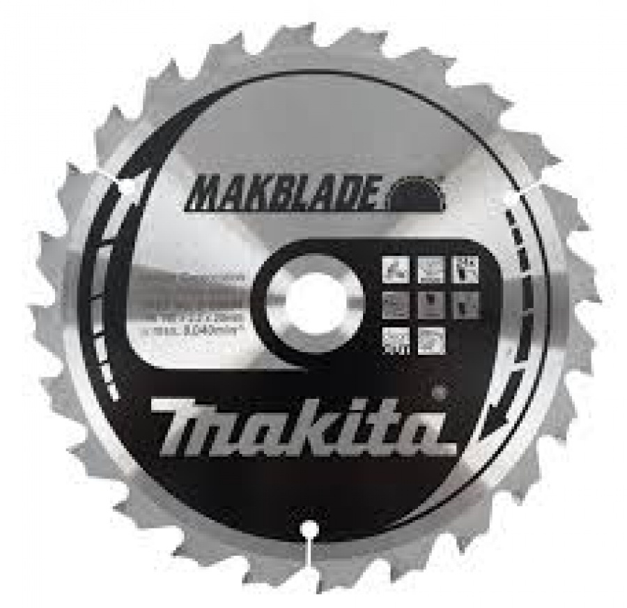 Lama MakBlade per Legno per Troncatrici di ogni marca Makita art. B-09042 Tipo MSF19060E F.20 Z60 Taglio Fine D. mm. 190