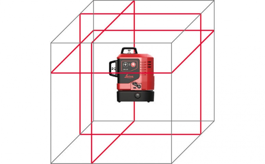 Leica  livella laser 3x360° a linee rosse autolivellante 918976 - dettaglio 2