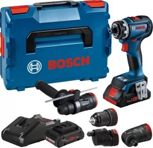 Bosch gsr 18v-90 fc trapano avvitatore flexiclick 18 v con accessori e due batterie 06019k6200 - dettaglio 1