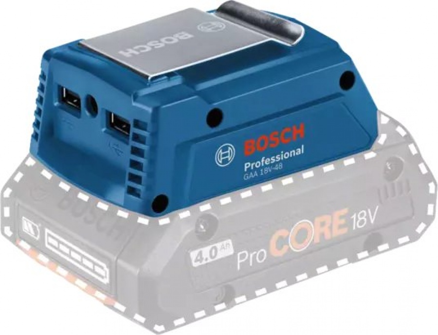 Bosch gaa 18v-48 adattatore di ricarica usb per batterie 18 v 06188000l6 - dettaglio 2