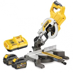 Dewalt dcs777t2-qw troncatrice radiale brushless 54 v flexvolt con due batterie - dettaglio 1