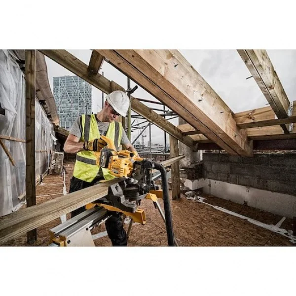 Dewalt dcs777t2-qw troncatrice radiale brushless 54 v flexvolt con due batterie - dettaglio 7
