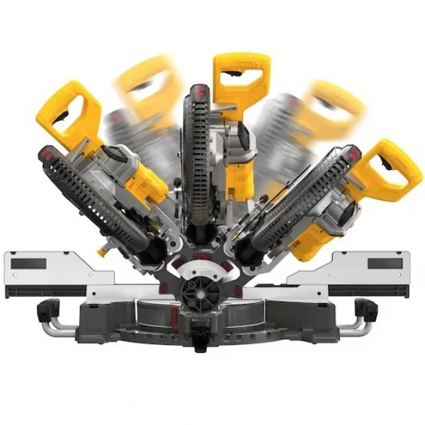 Dewalt dcs781x2-qw troncatrice radiale 305 mm brushless 54 v flexvolt con due batterie - dettaglio 7