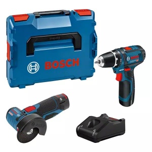 Bosch 0615990N2U Kit avvitatore e smerigliatrice Brushless 12 V con batterie - 0615990N2U