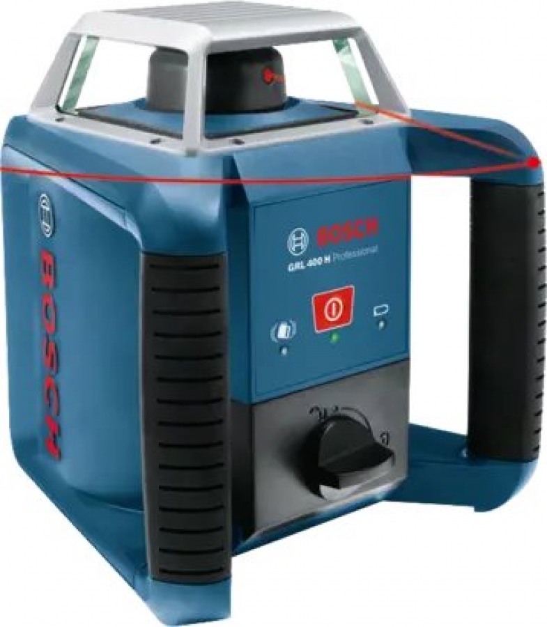 Bosch GRL 400 H Livella rotante a laser rosso 20 m con ricevitore - 0601061805
