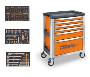 Beta 3900 O6/3M Cassettiera mobile 6 cassetti con assortimento utensili 145 Pz. - 039000361