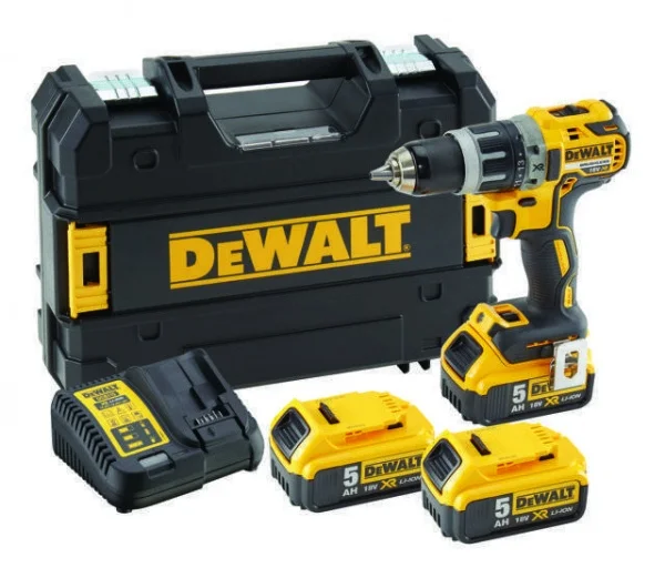 DeWalt DCD791P3-IT Trapano avvitatore Brushless 18 V con tre batterie