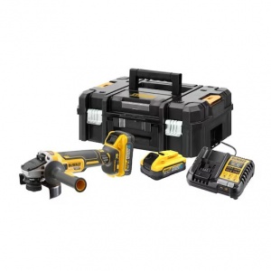 Dewalt dcg409h2t-qw smerigliatrice angolare 125 mm brushless 18 v con due batterie - dettaglio 1